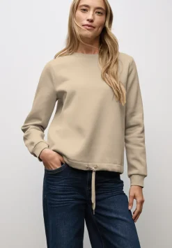 Sweatshirt mit Rippdetail