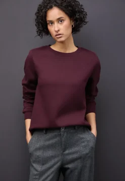 Sweatshirt mit Rippdetail