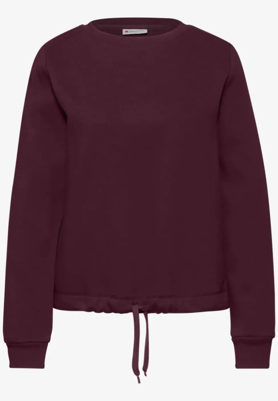 Sweatshirt mit Rippdetail
