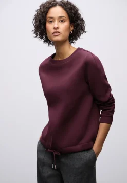 Sweatshirt mit Rippdetail