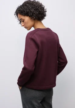 Sweatshirt mit Rippdetail