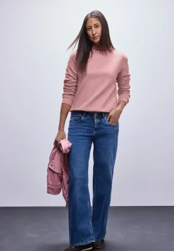 Sweatshirt mit Rippdetail