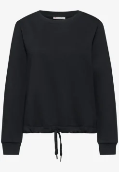 Sweatshirt mit Rippdetail