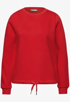 Sweatshirt mit Rippdetail