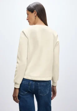 Sweatshirt mit Rippdetail