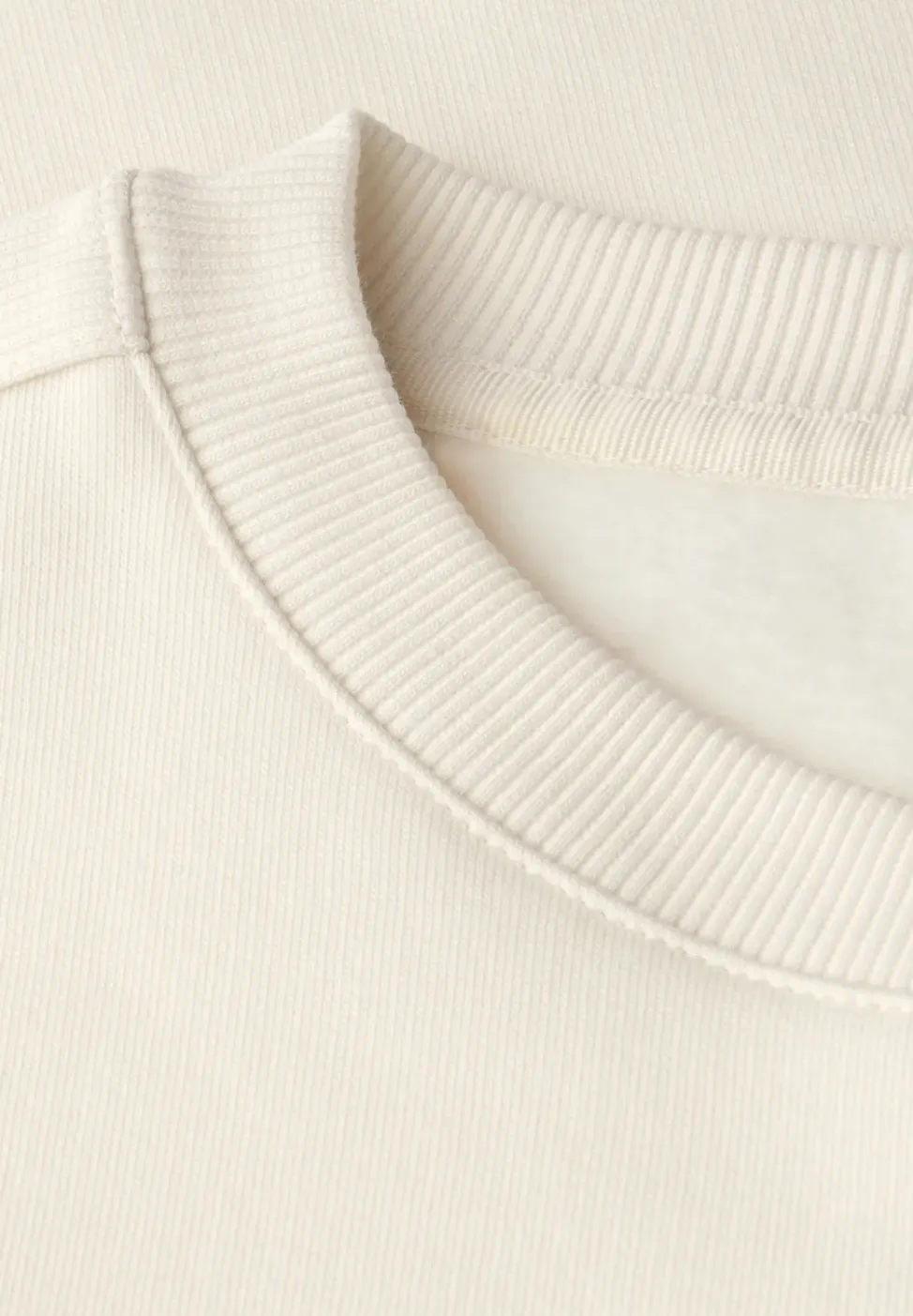 Sweatshirt mit Rippdetail