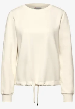 Sweatshirt mit Rippdetail