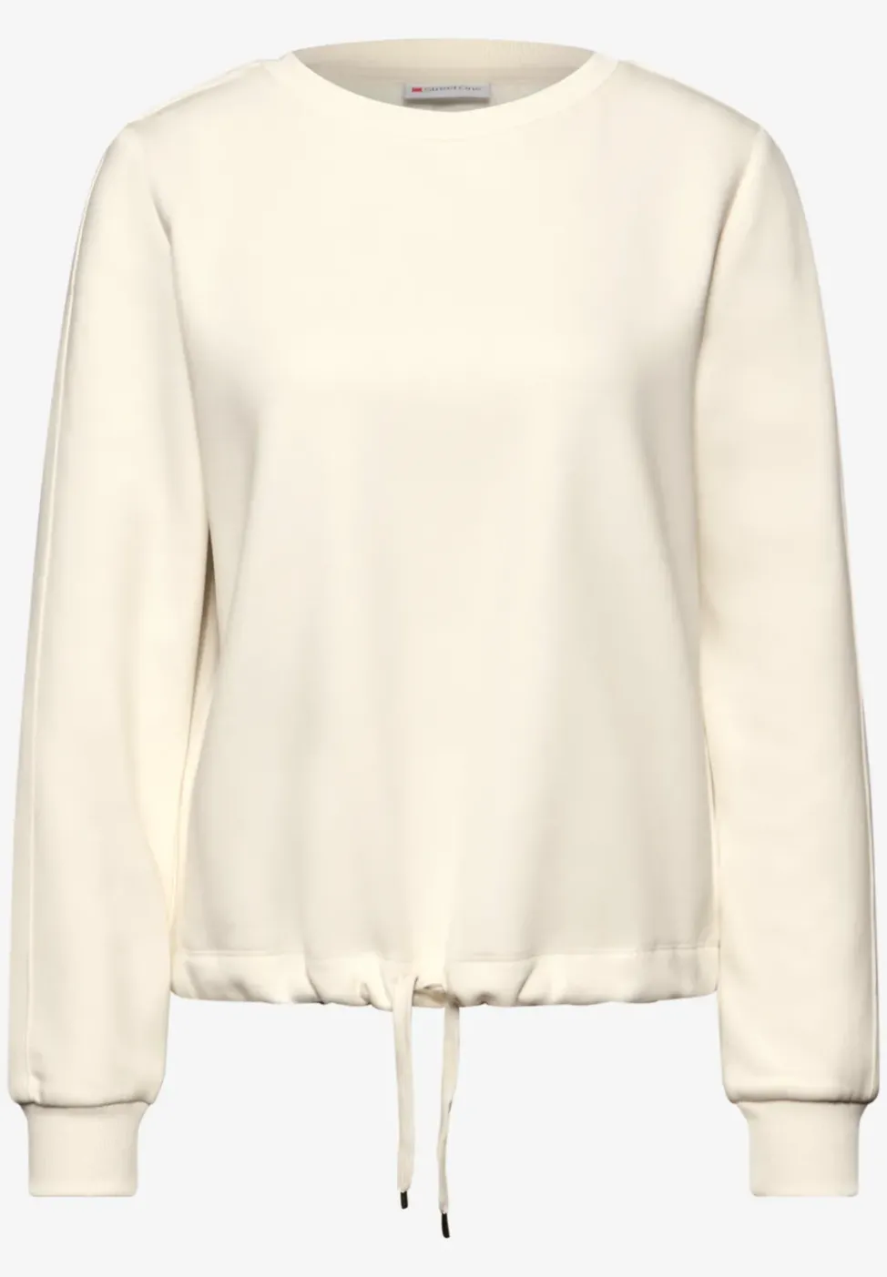 Sweatshirt mit Rippdetail
