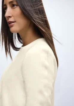 Sweatshirt mit Rippdetail
