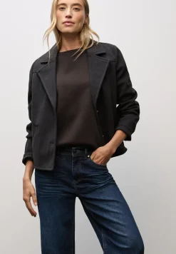 Sweatshirt mit Rippdetail