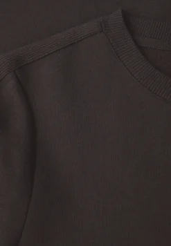 Sweatshirt mit Rippdetail