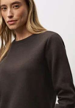 Sweatshirt mit Rippdetail