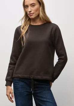 Sweatshirt mit Rippdetail