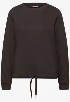 Sweatshirt mit Rippdetail