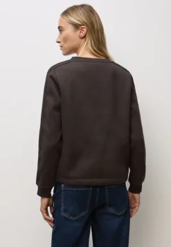 Sweatshirt mit Rippdetail