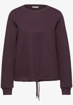Sweatshirt mit Rippdetail