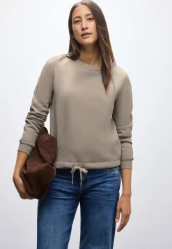 Sweatshirt mit Rippdetail