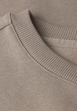 Sweatshirt mit Rippdetail