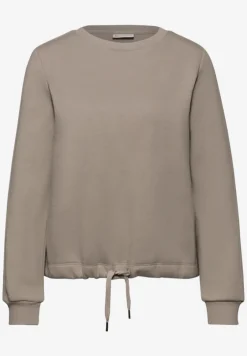 Sweatshirt mit Rippdetail