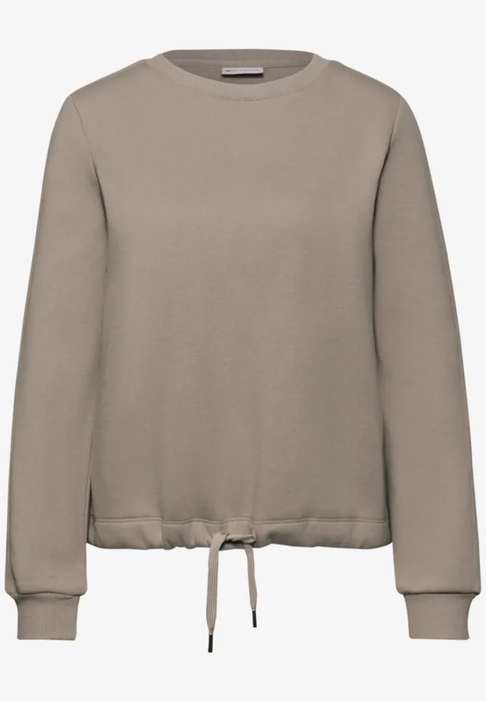 Sweatshirt mit Rippdetail