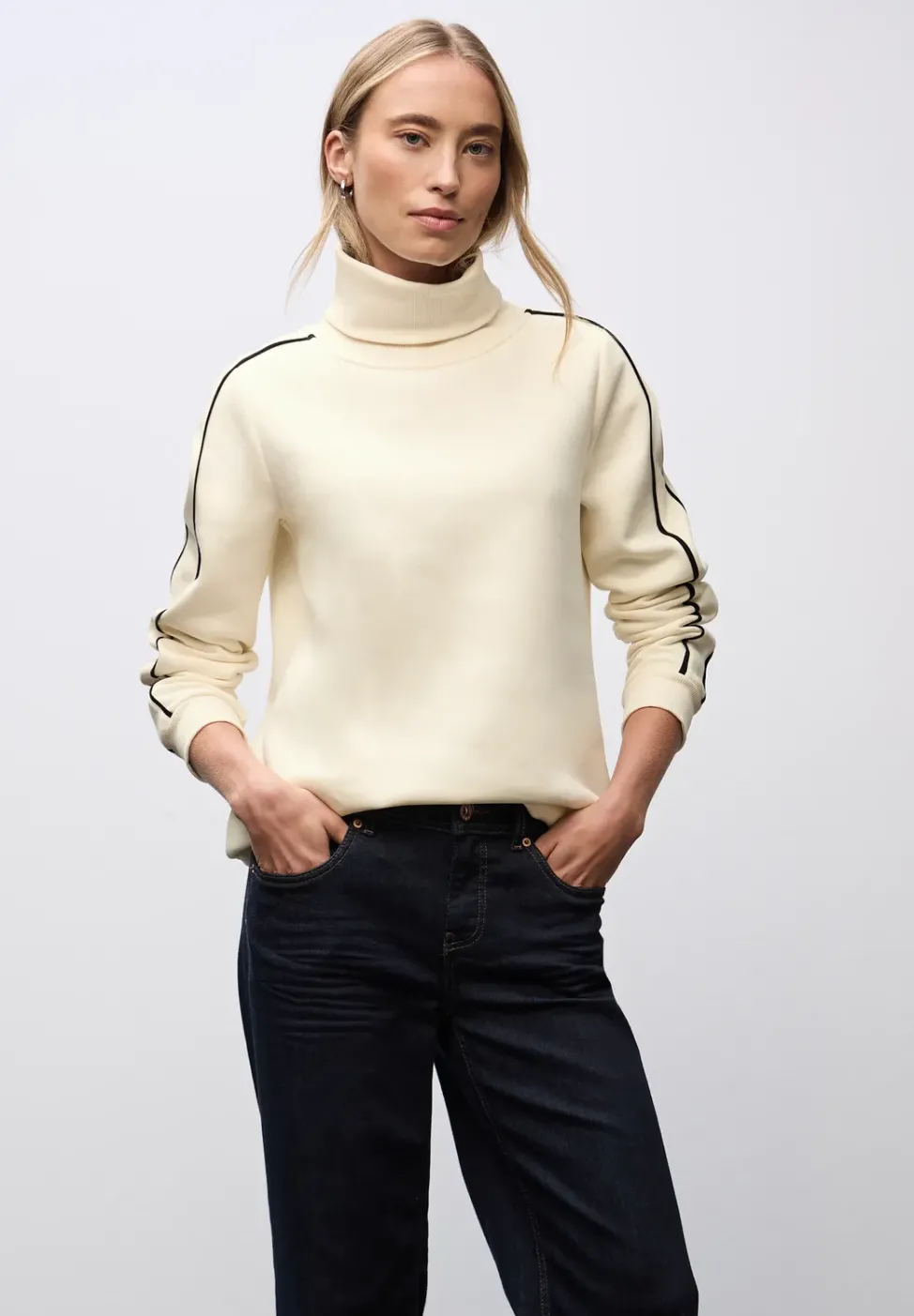Sweatshirt mit Stehkragen