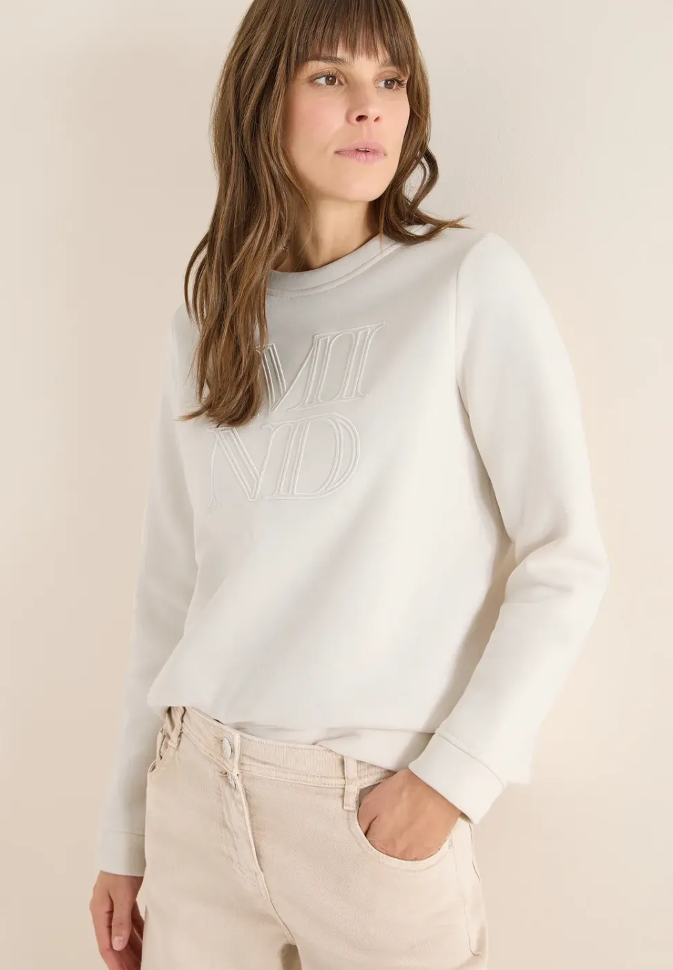 Sweatshirt mit Stickerei