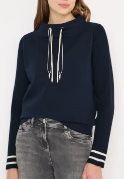 Sweatshirt mit Strickärmeln