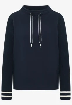 Sweatshirt mit Strickärmeln