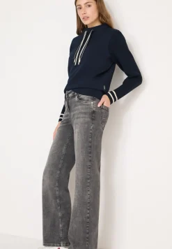 Sweatshirt mit Strickärmeln