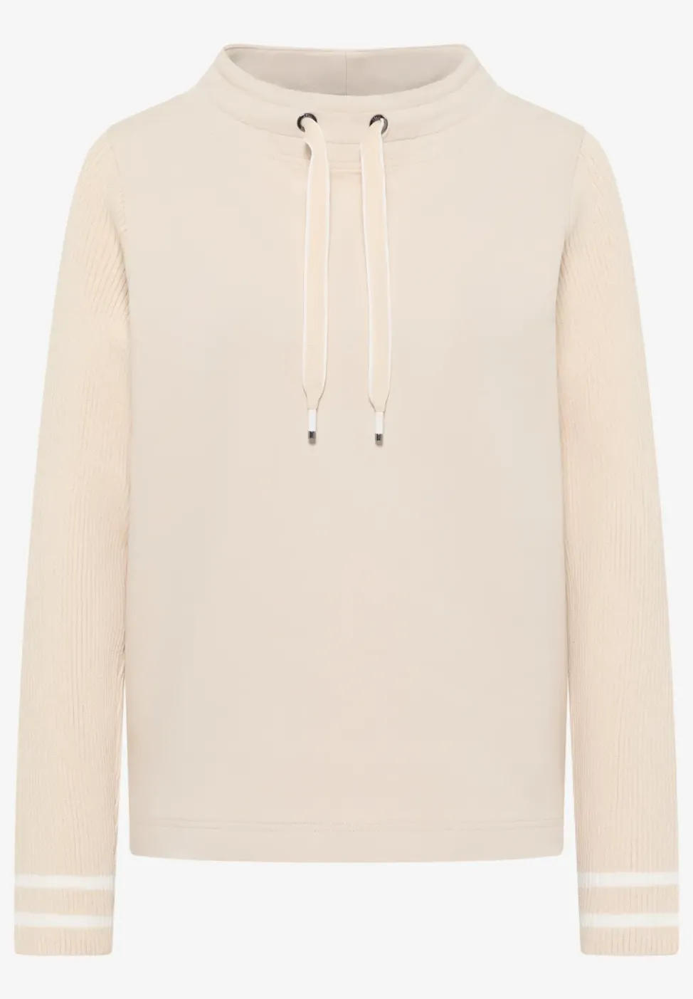 Sweatshirt mit Strickärmeln