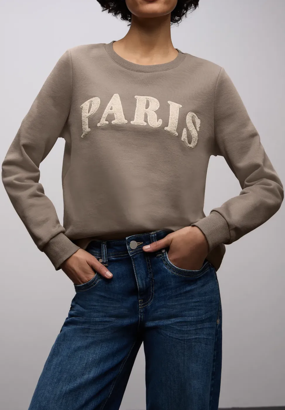 Sweatshirt mit Wording