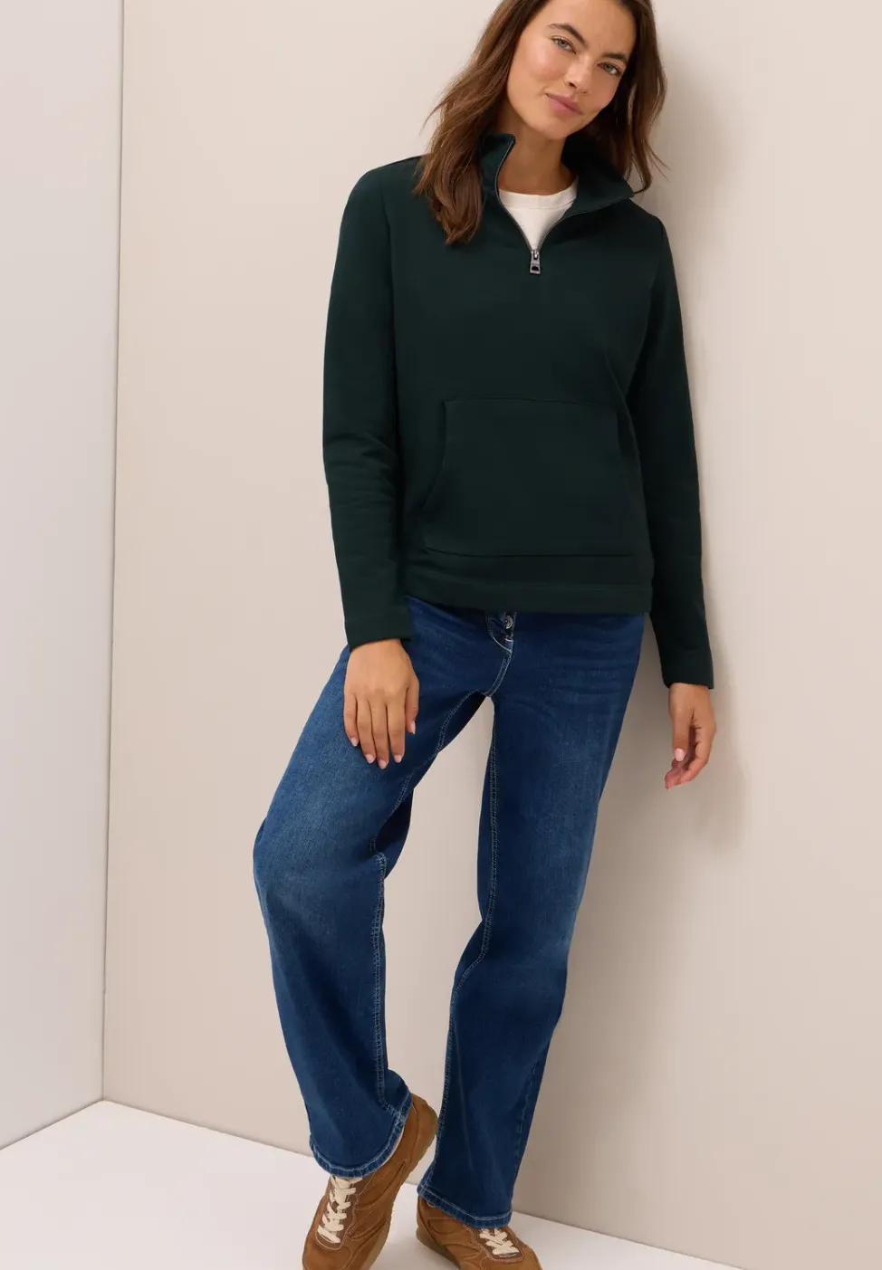 Sweatshirt mit Zipper