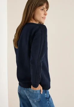 Sweatshirt mit Zopfdetail