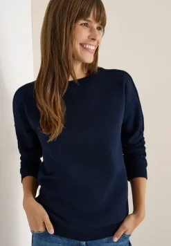 Sweatshirt mit Zopfdetail