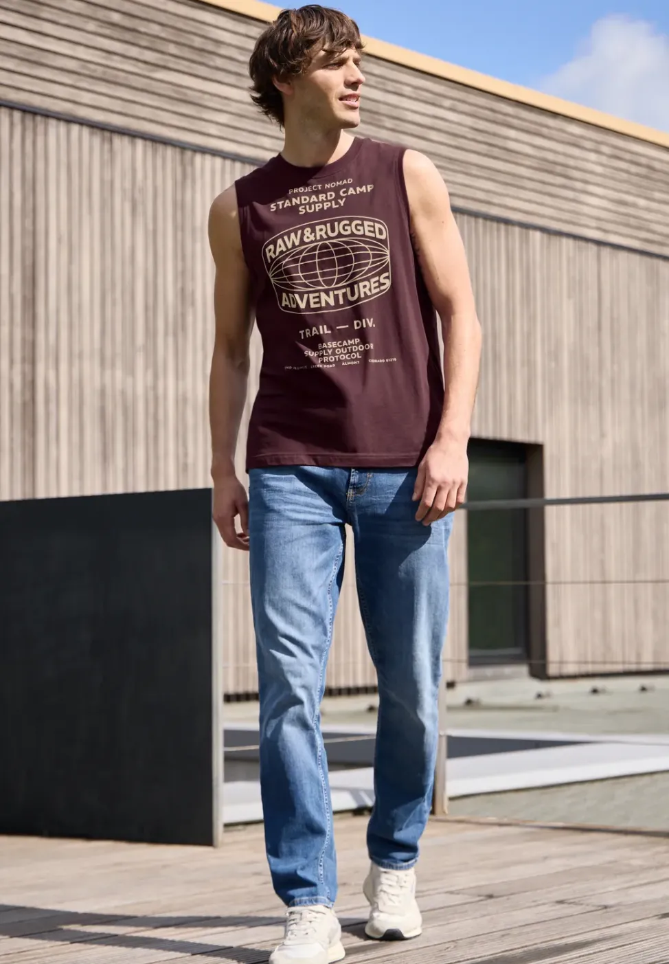 Tank Top mit Rundhals und Fotoprint