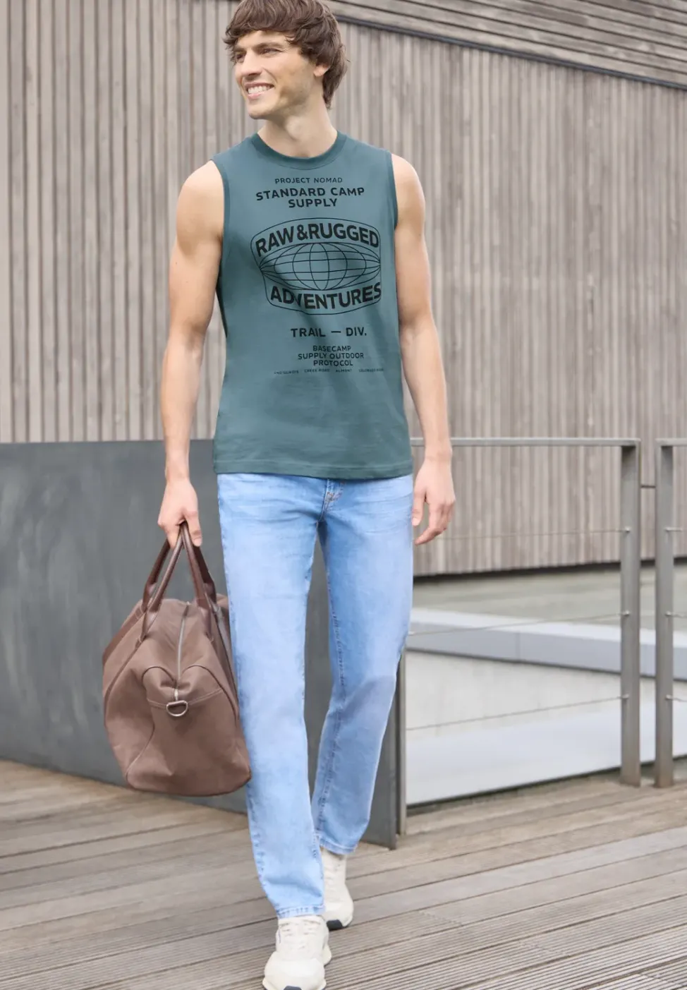 Tank Top mit Rundhals und Fotoprint