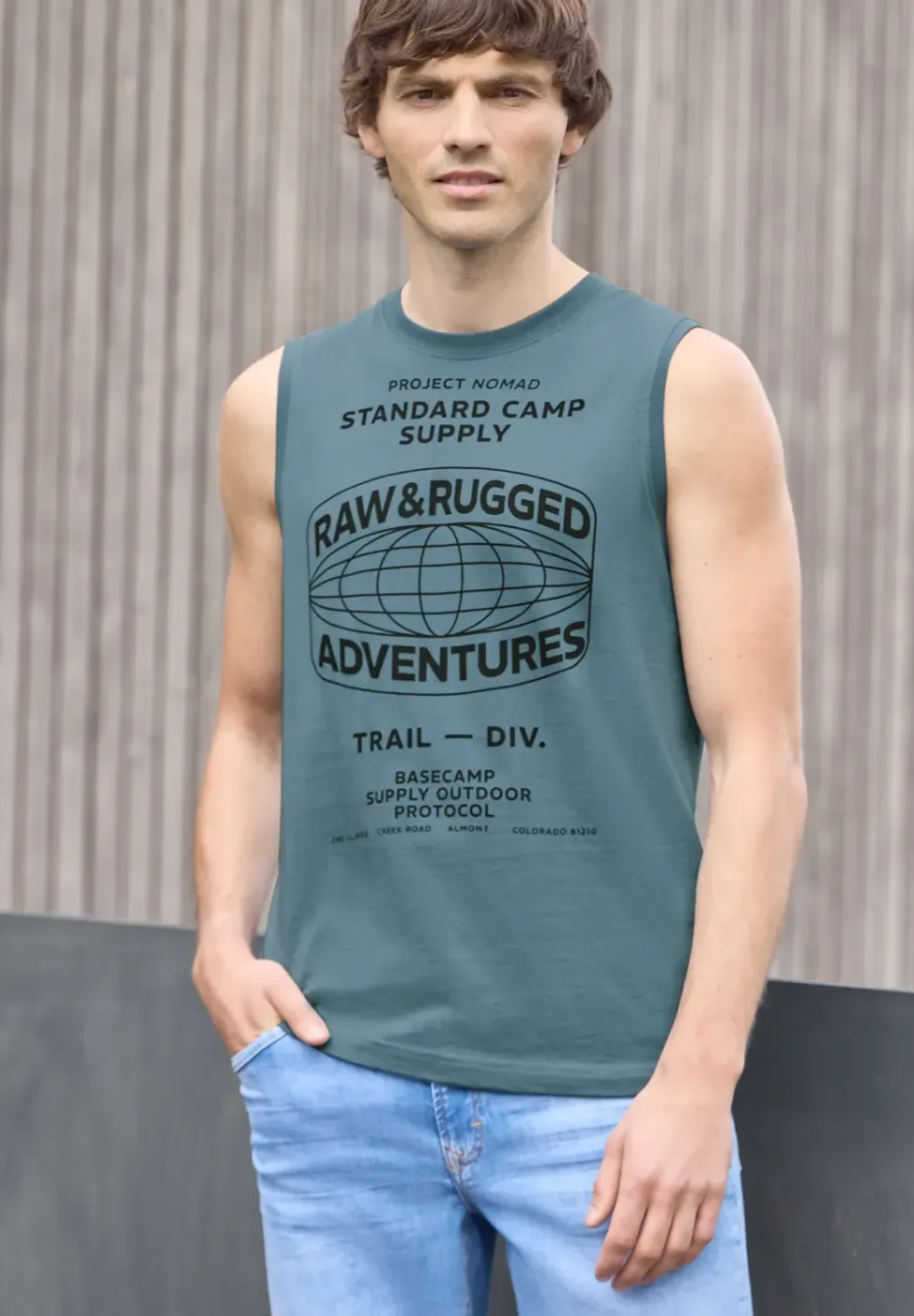 Tank Top mit Rundhals und Fotoprint