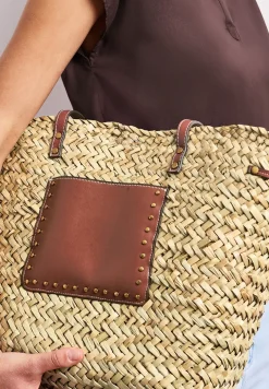 Tasche in geflochtener Korb-Optik