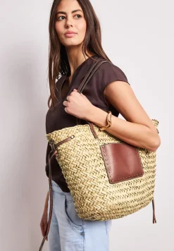 Tasche in geflochtener Korb-Optik