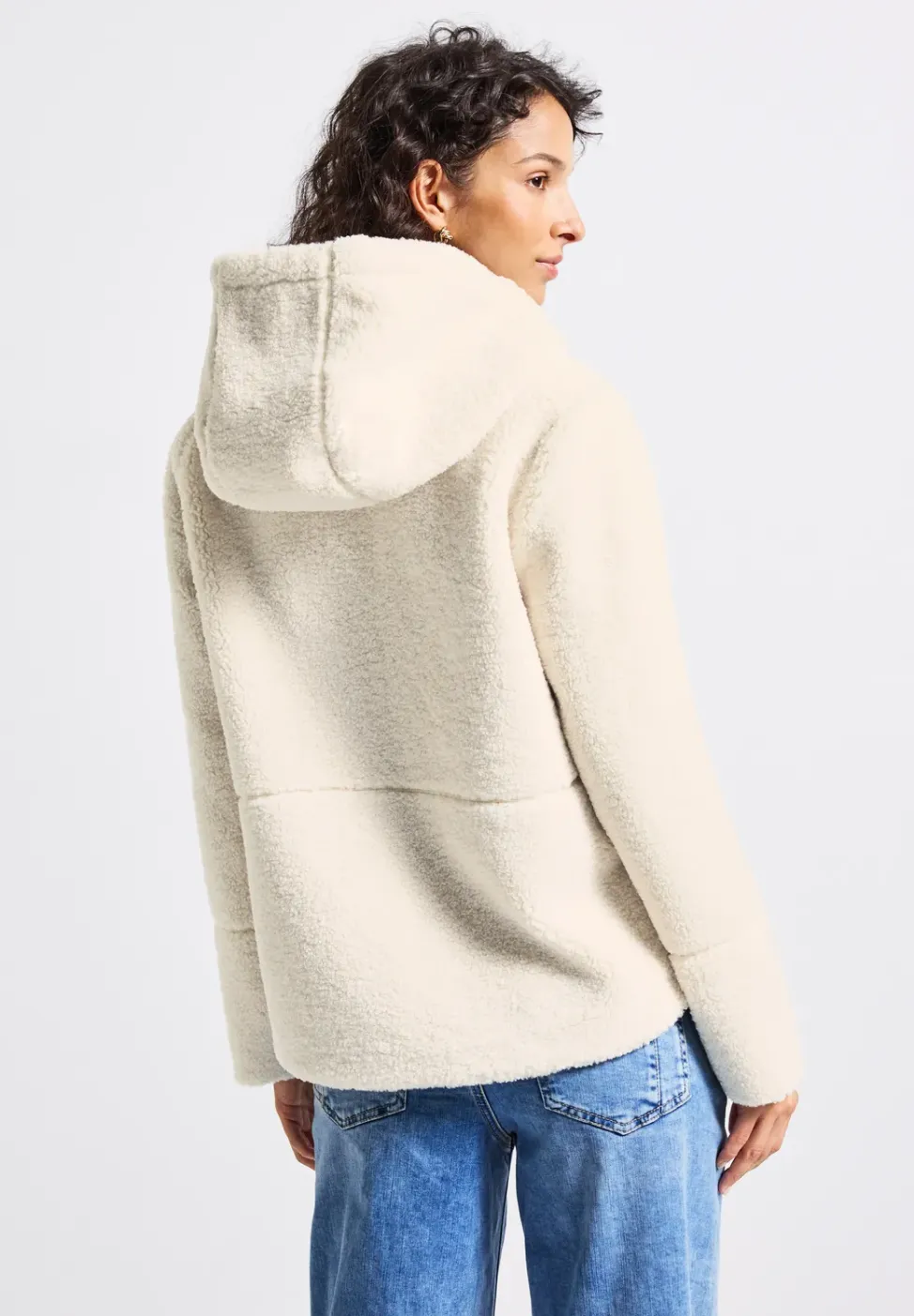 Teddy Jacke mit Kapuze