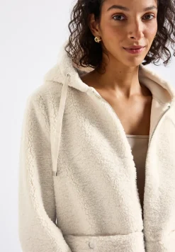 Teddy Jacke mit Kapuze