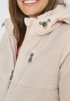 Teddy Jacke mit Strukturmix