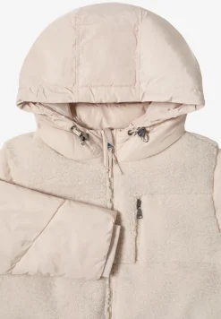 Teddy Jacke mit Strukturmix