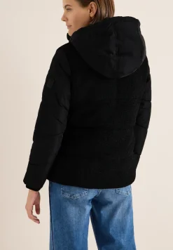 Teddy Jacke mit Strukturmix