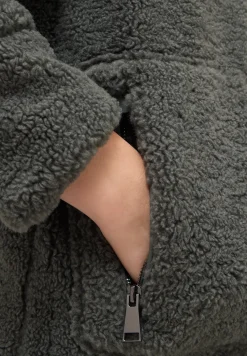 Teddy Mantel mit Kapuze
