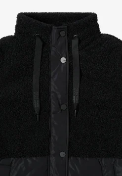 Teddy Mantel mit Strukturmix
