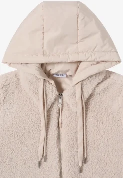 Teddy Overshirt mit Kapuze
