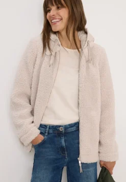 Teddy Overshirt mit Kapuze