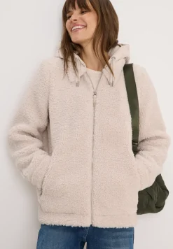 Teddy Overshirt mit Kapuze