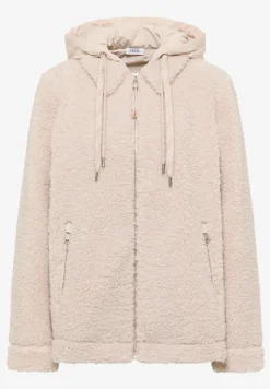 Teddy Overshirt mit Kapuze